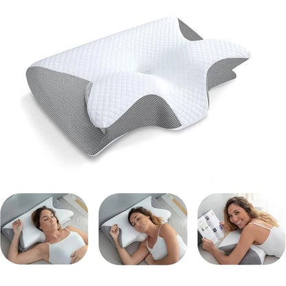 SafraSleep – Orthopedic Butterfly Pillow for Neck Pain Relief