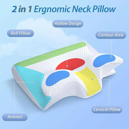 SafraSleep – Orthopedic Butterfly Pillow for Neck Pain Relief