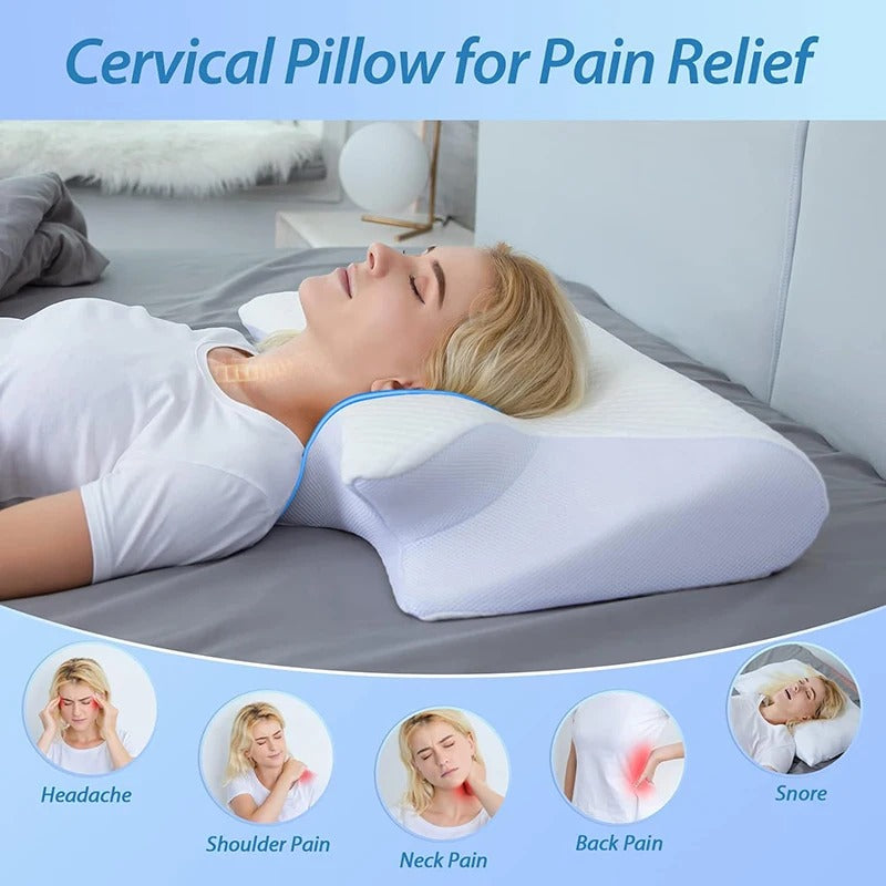 SafraSleep – Orthopedic Butterfly Pillow for Neck Pain Relief